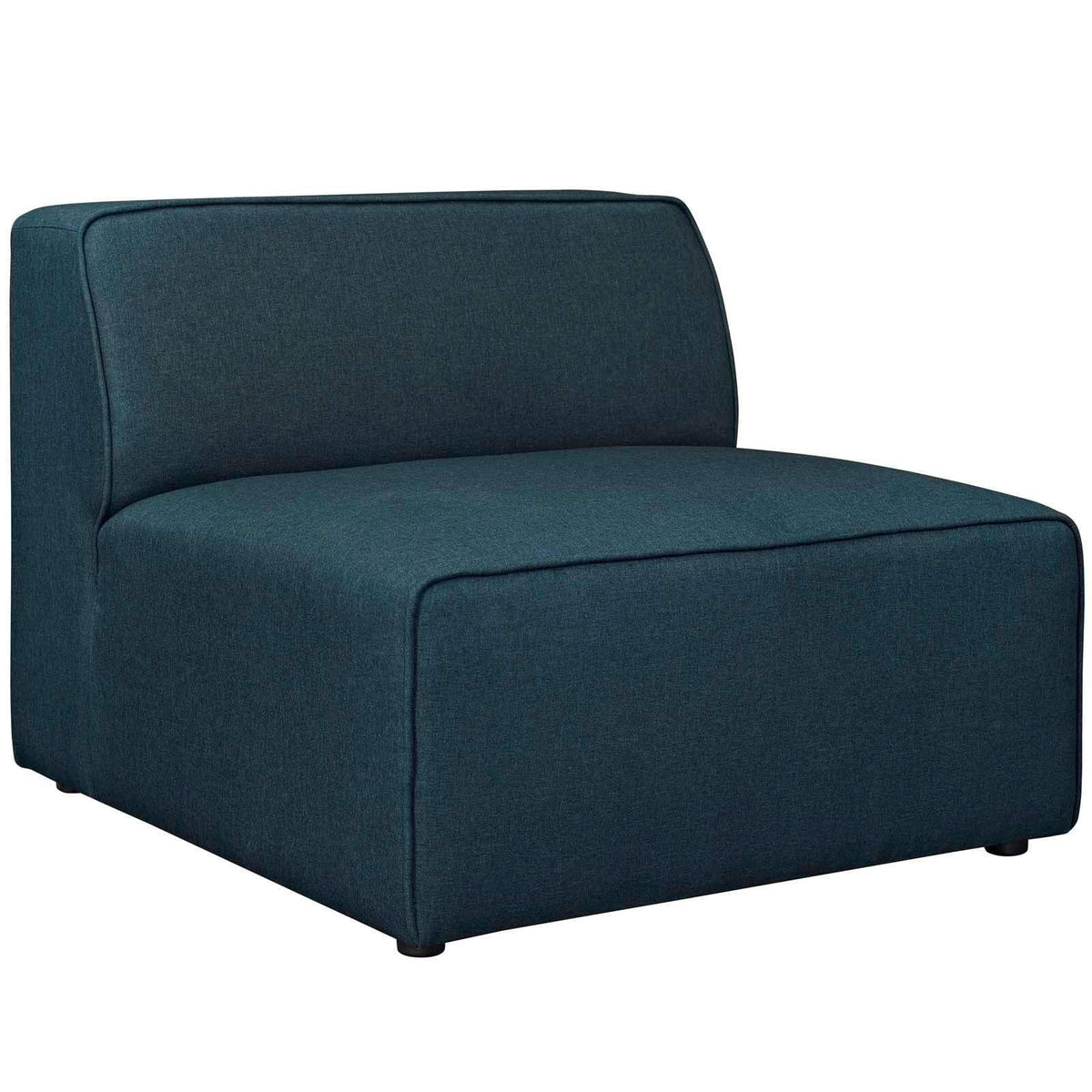 Blue 5 Piece Upholstered Fabric Sectional Sofa Set H3889