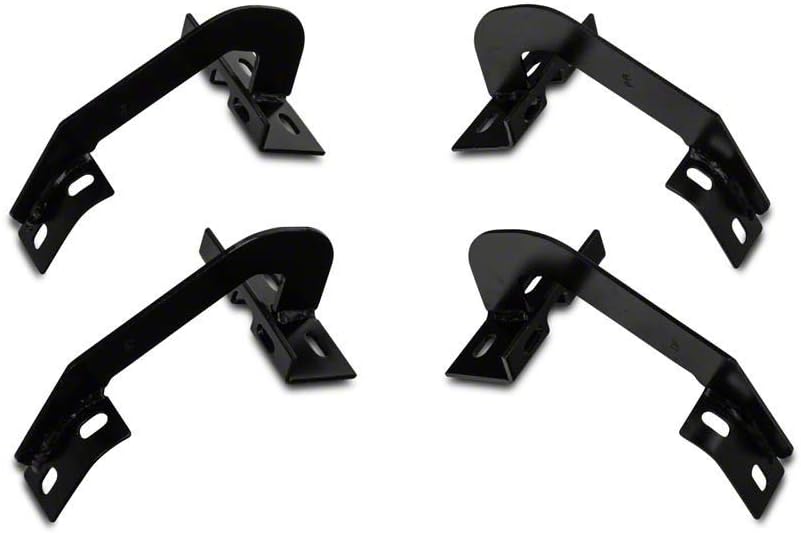 Gloss Black 4-Inch Oval Side Step Bars N6099