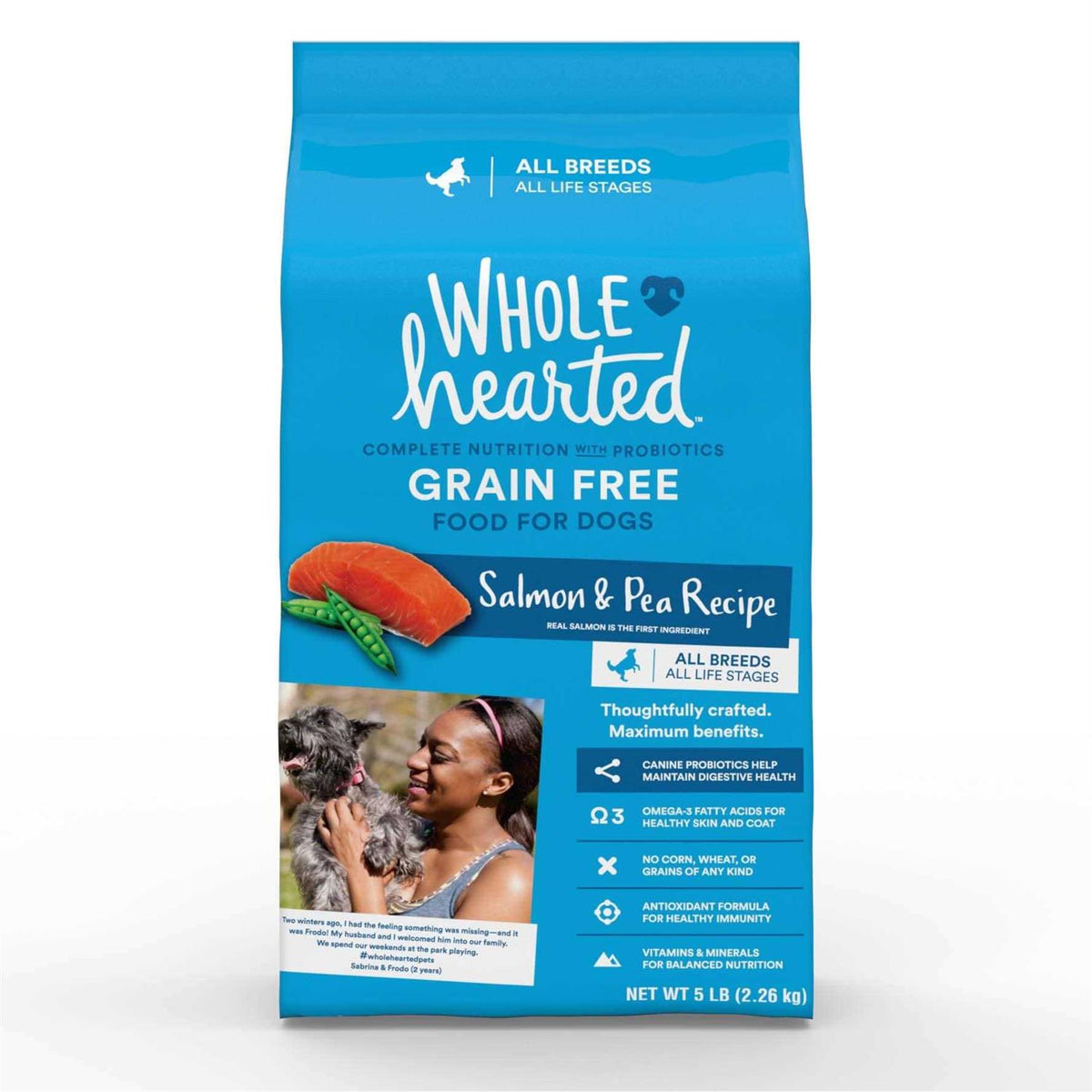 Grain Free Salmon and Pea Recipe Dry Dog Food V986