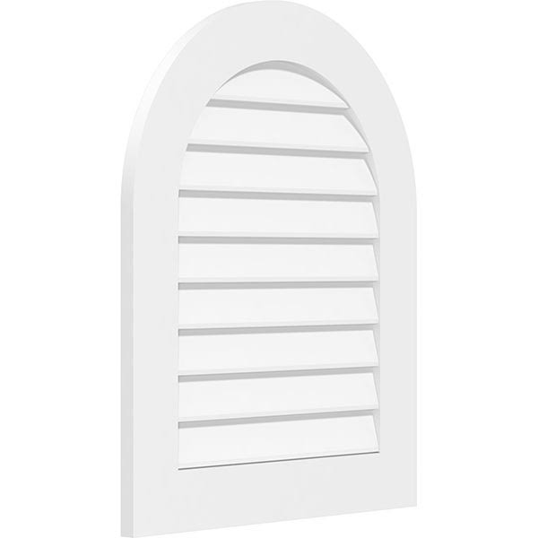 Round Top Surface Mount PVC Gable Vent O817