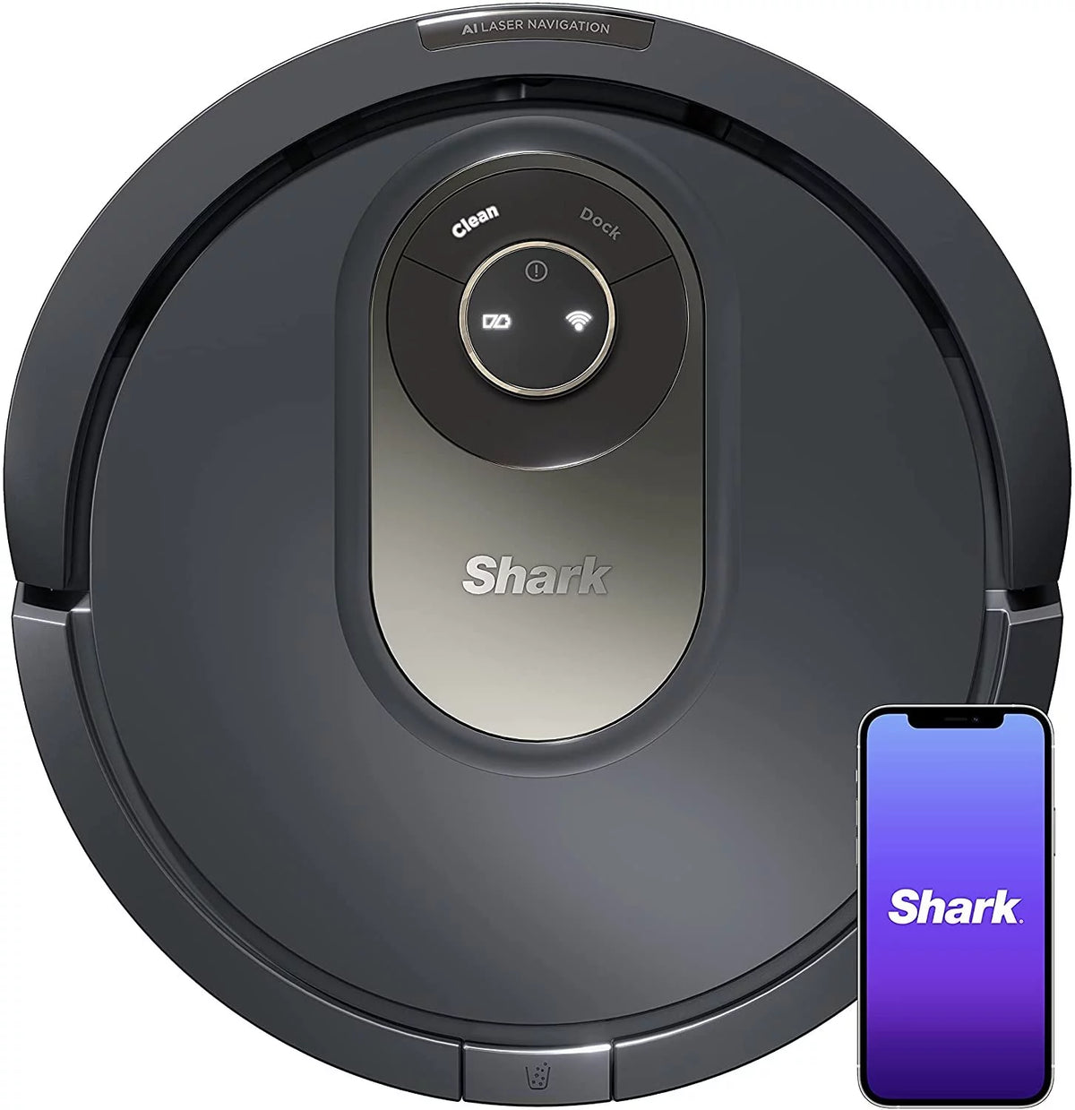 Robot Vacuum with Self-Cleaning Brushroll, Home Mapping, Gray R1101