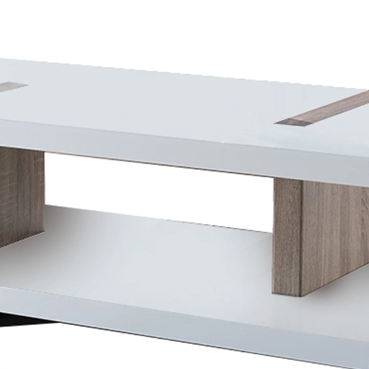 White and Brown Wooden Coffee Table G5633