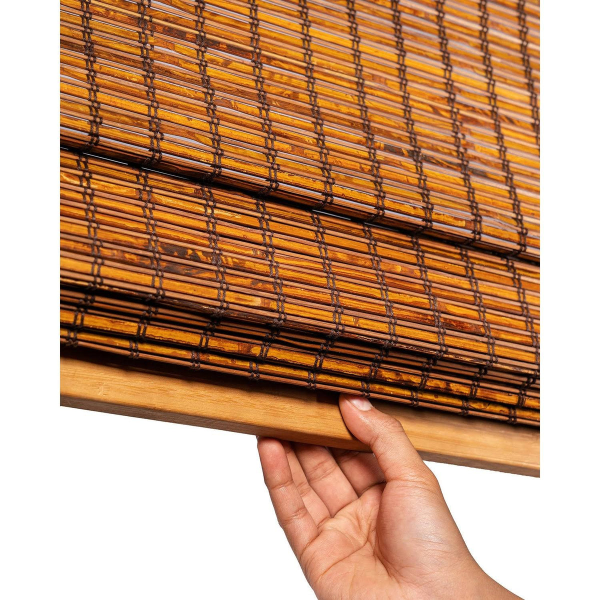 Cordless Bamboo Roman Shades 35 inch x 64 inch K519864