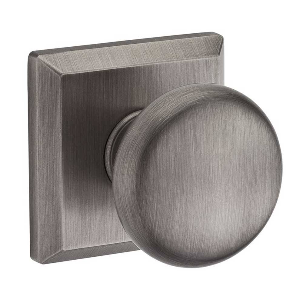Matte Antique Nickel Passage Round Knobset B577