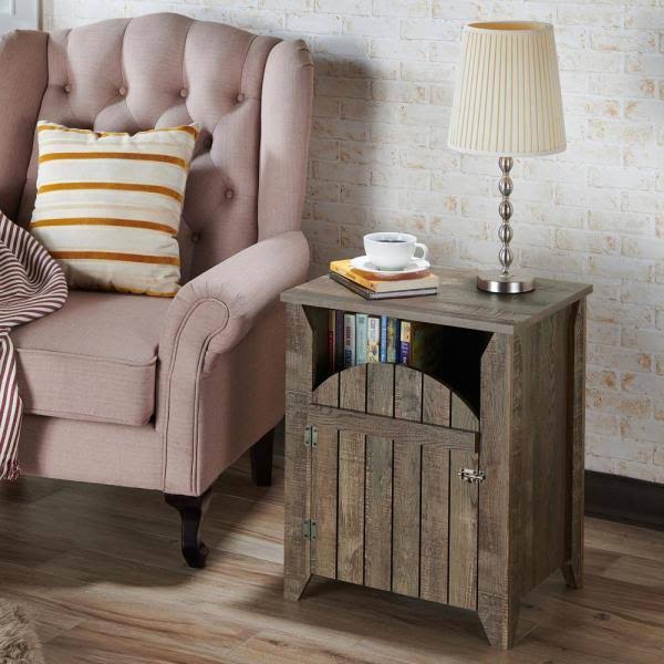 Reclaimed Oak End Table O893
