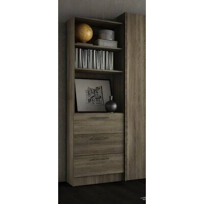 Rustic Cinnamon 3 Drawer Bookcase K616