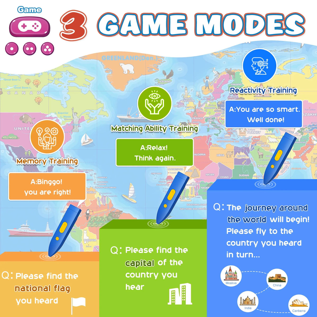 Educational Map Games for Kids N897287