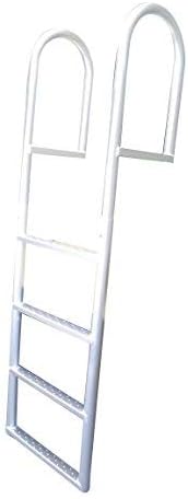 Aluminum Stationary Fixed Dock Ladder 4 Steps 21'' Wide Capacity 750lbs G510851