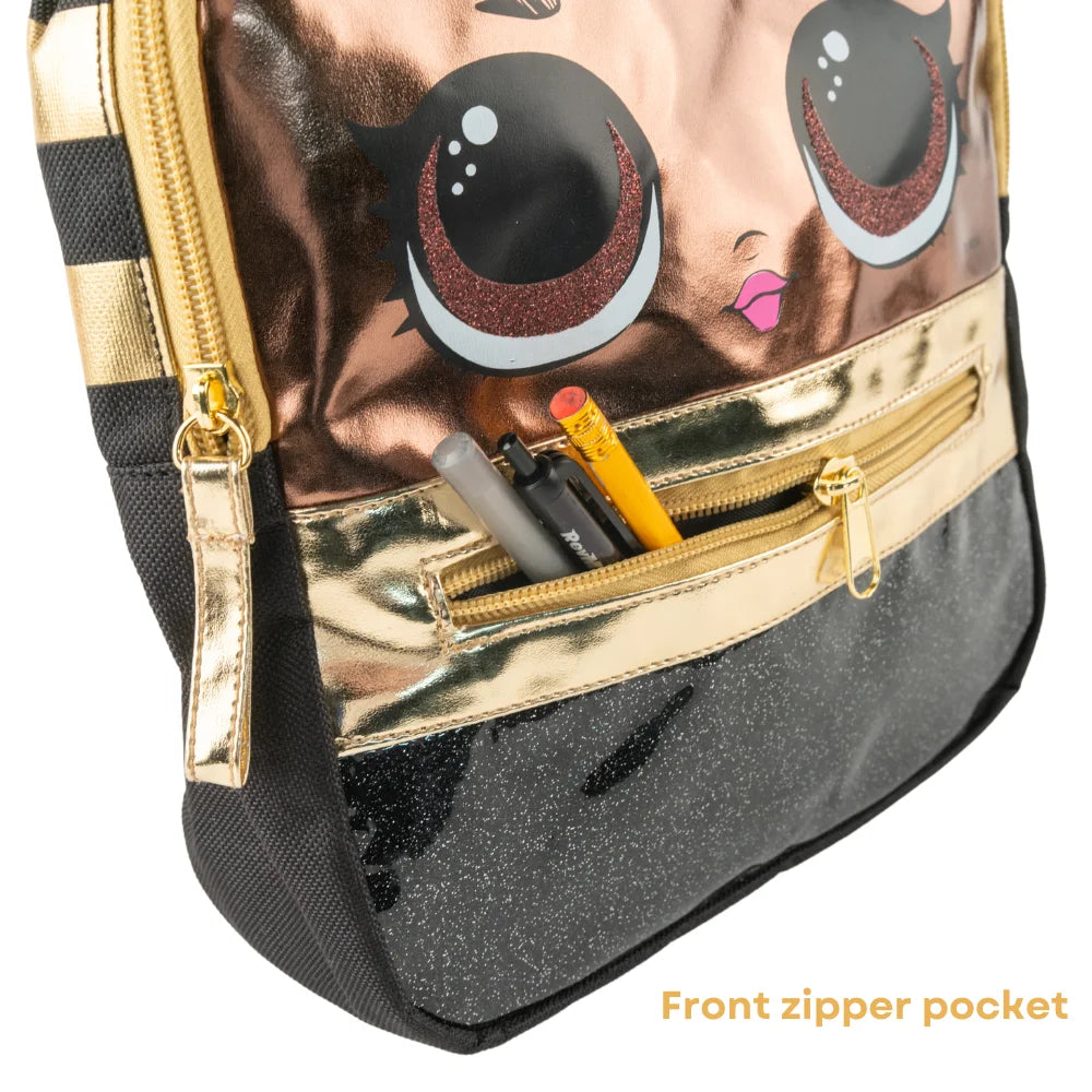 Gold Mini Backpack Purse 10 inch Y9506