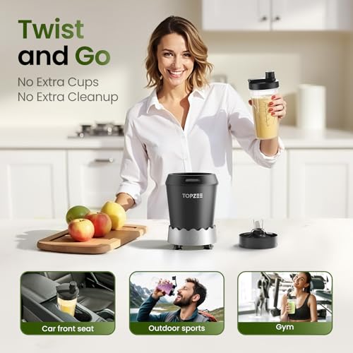 1000W Single Serve Smoothie Blender with 24oz Cups J332579