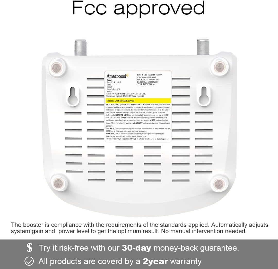 Cell Phone Signal Booster Kit, 2G/3G/4G LTE, 5G Ready Q87659