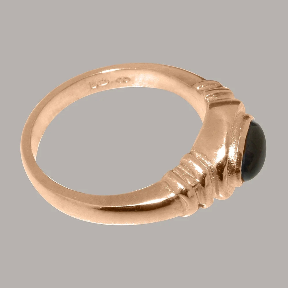 9k Rose Gold Garnet Engagement Ring D2487