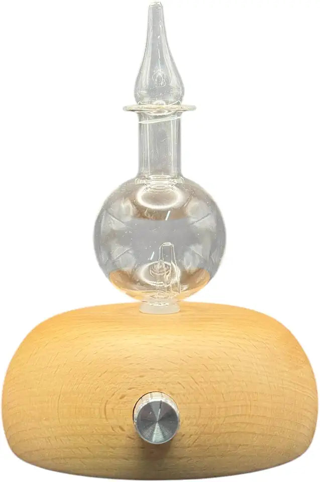 Wood and Glass Waterless Aromatherapy Nebulizer Y642735