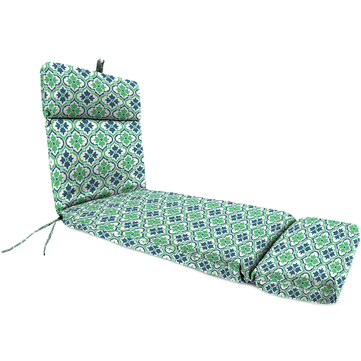 Pewter Multicolor Paisley Rectangular Outdoor Chaise Lounge Cushion M742964
