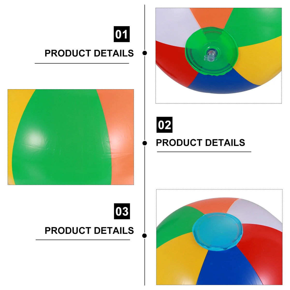 12 Pcs Inflatable Beach Balls Pool Toys G99809