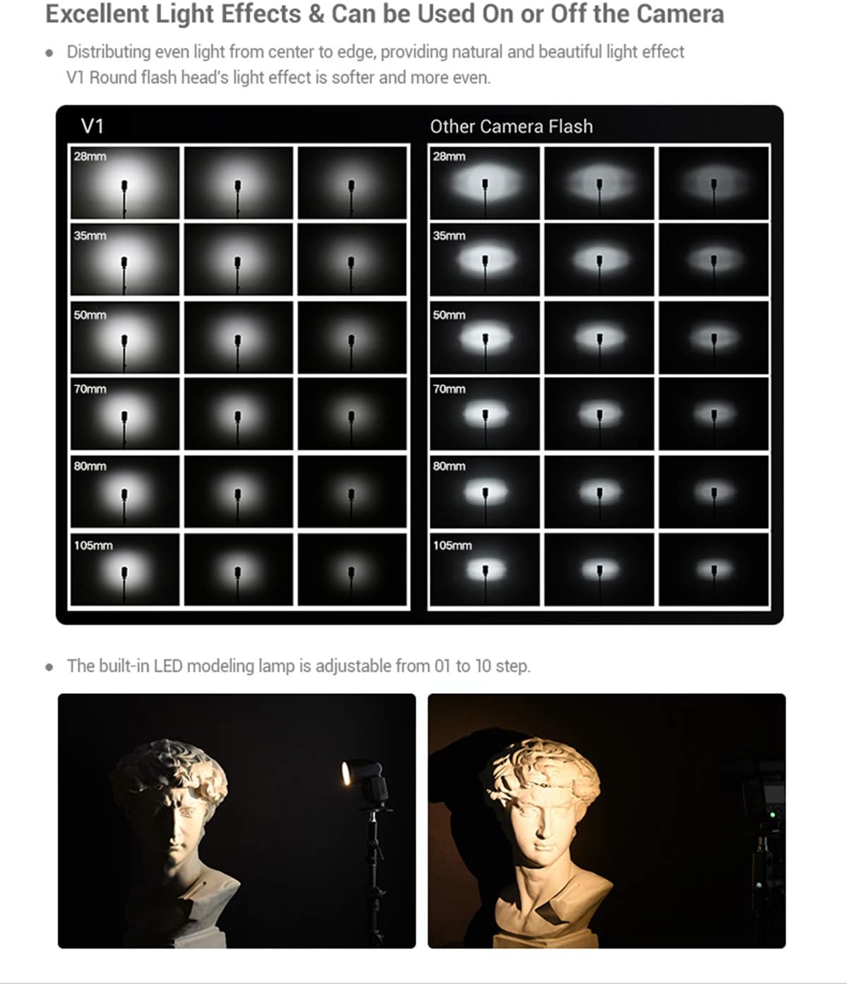 On-Camera Round Camera Flash Speedlight for FUJIFILM Cameras Q300