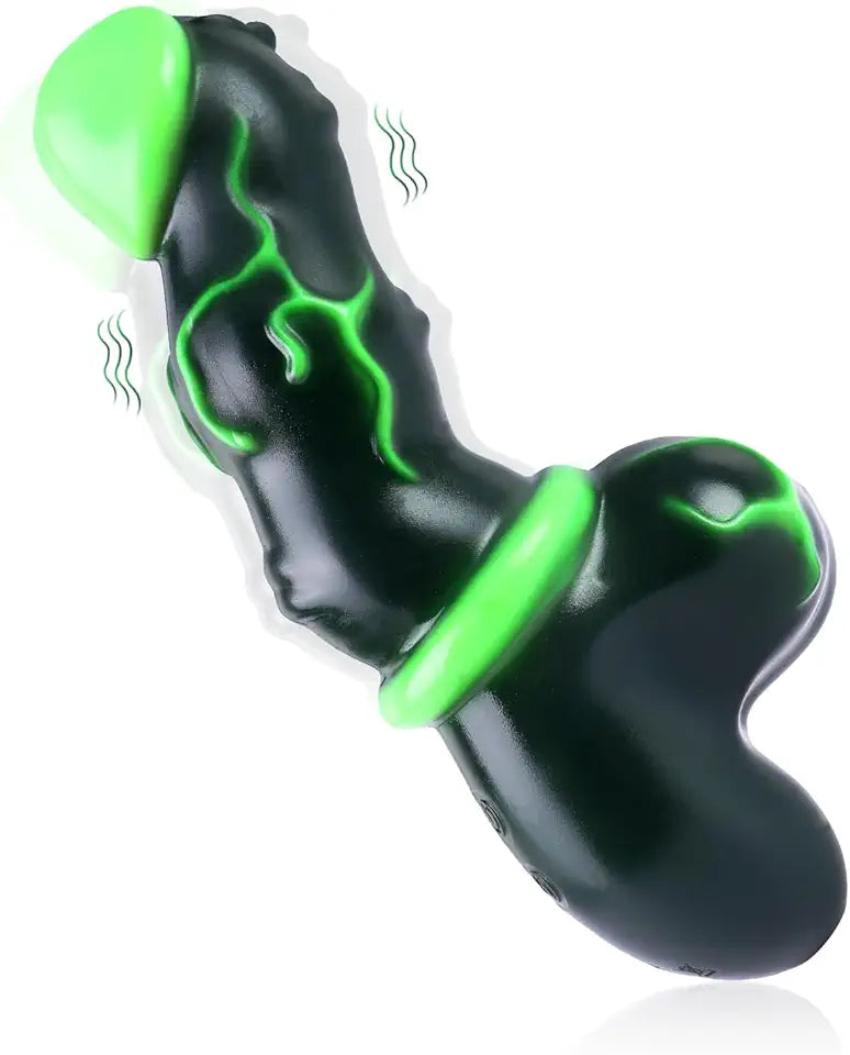 7.8'' Silicone Vibrator Dildo with 10 Modes S25301