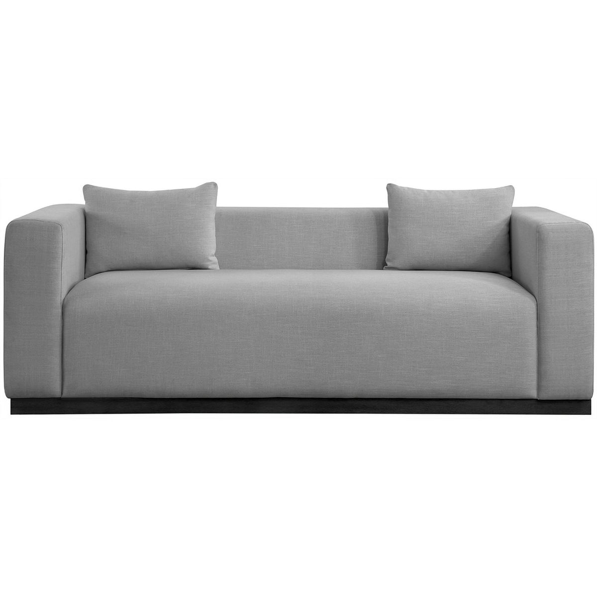 Grey Linen Textured Fabric Sofa C9430