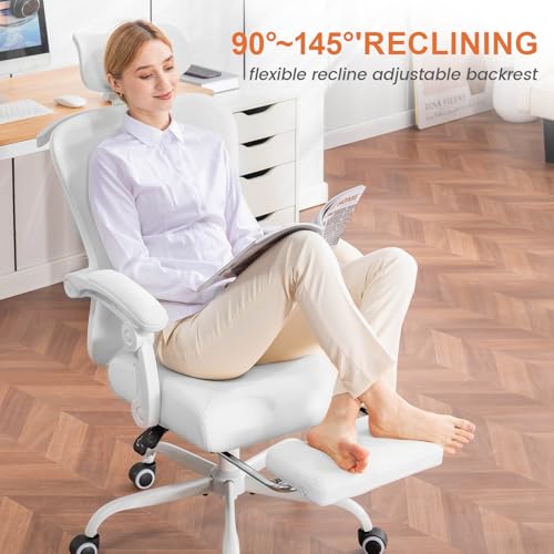 Ergonomic High-Back Mesh Office Chair with Footrest R554843