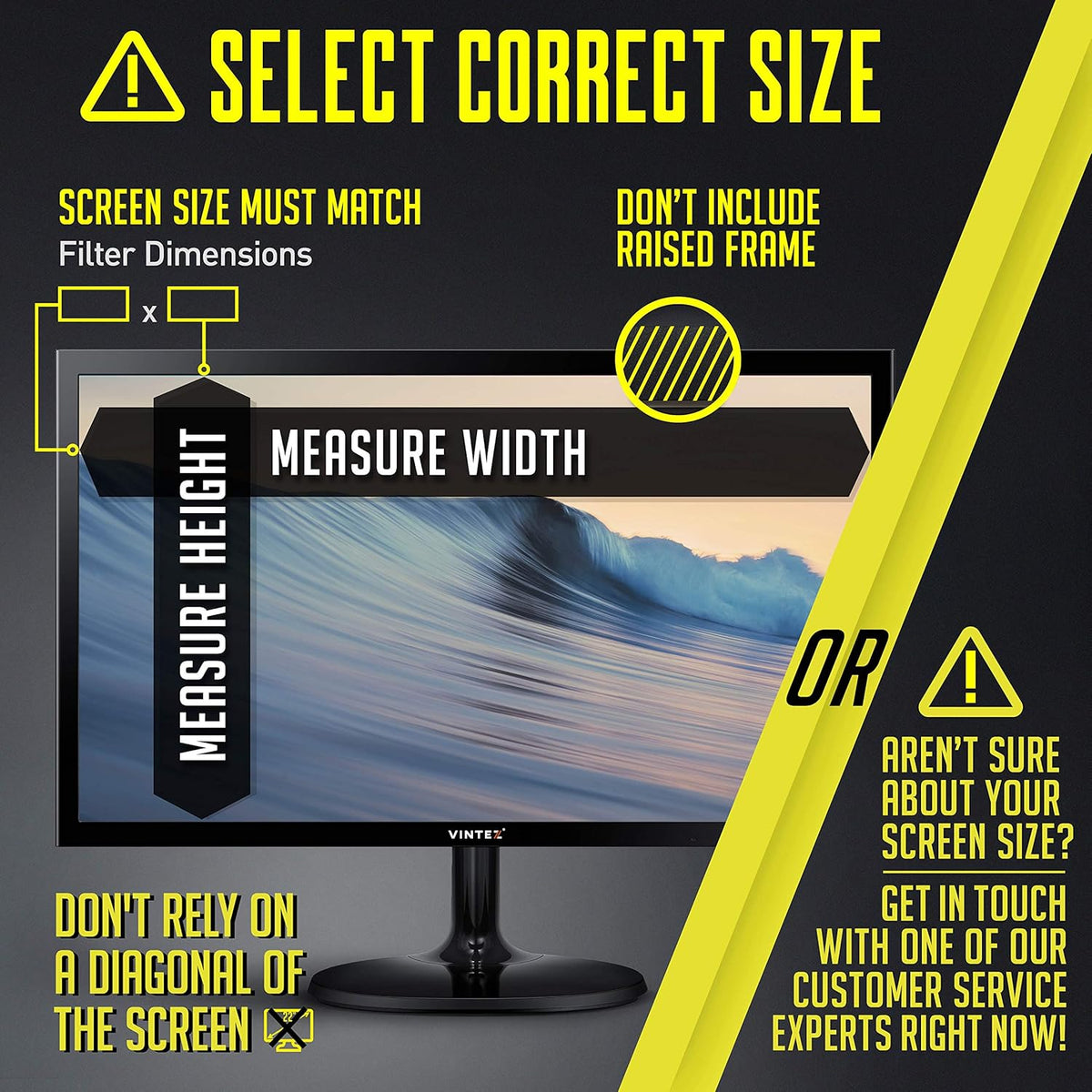 19 Inch Anti-Glare Computer Privacy Screen Filter Pack of 2 Q9346