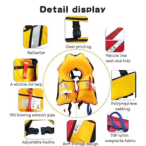 Adult High Buoyancy Manual Inflatable Swim Vest W3357