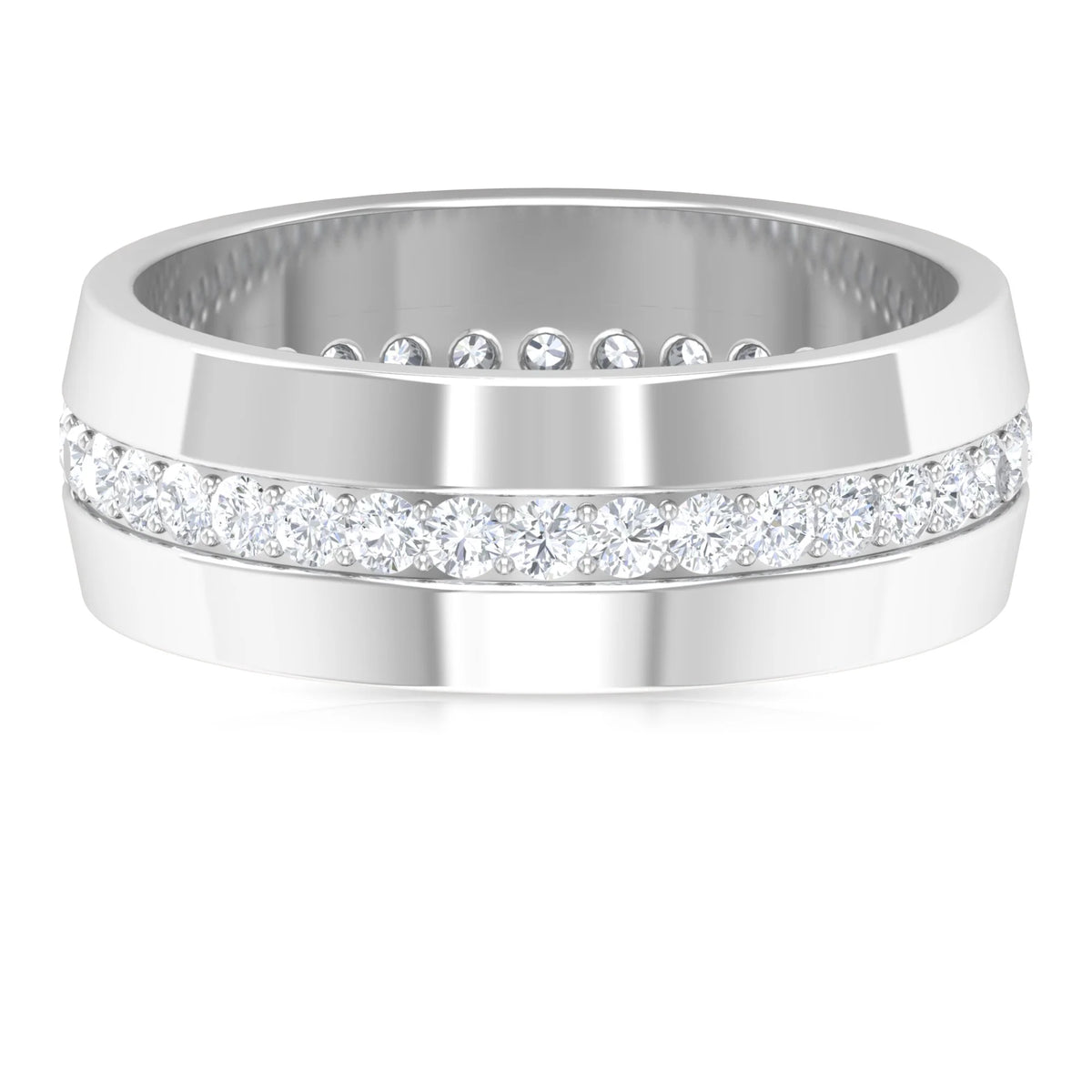 925 Sterling Silver Eternity Band Ring Y9880