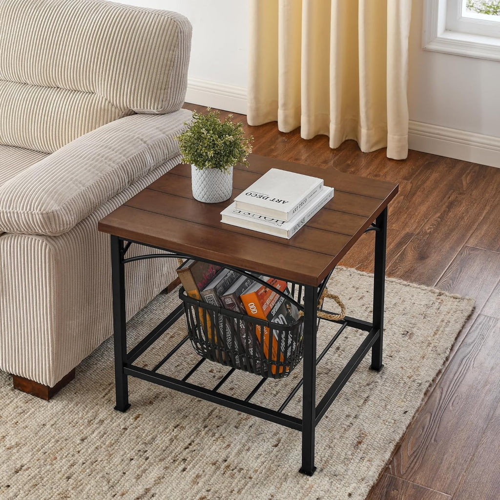 Brown 3 Piece Coffee Table and 2 End Side Tables S3320