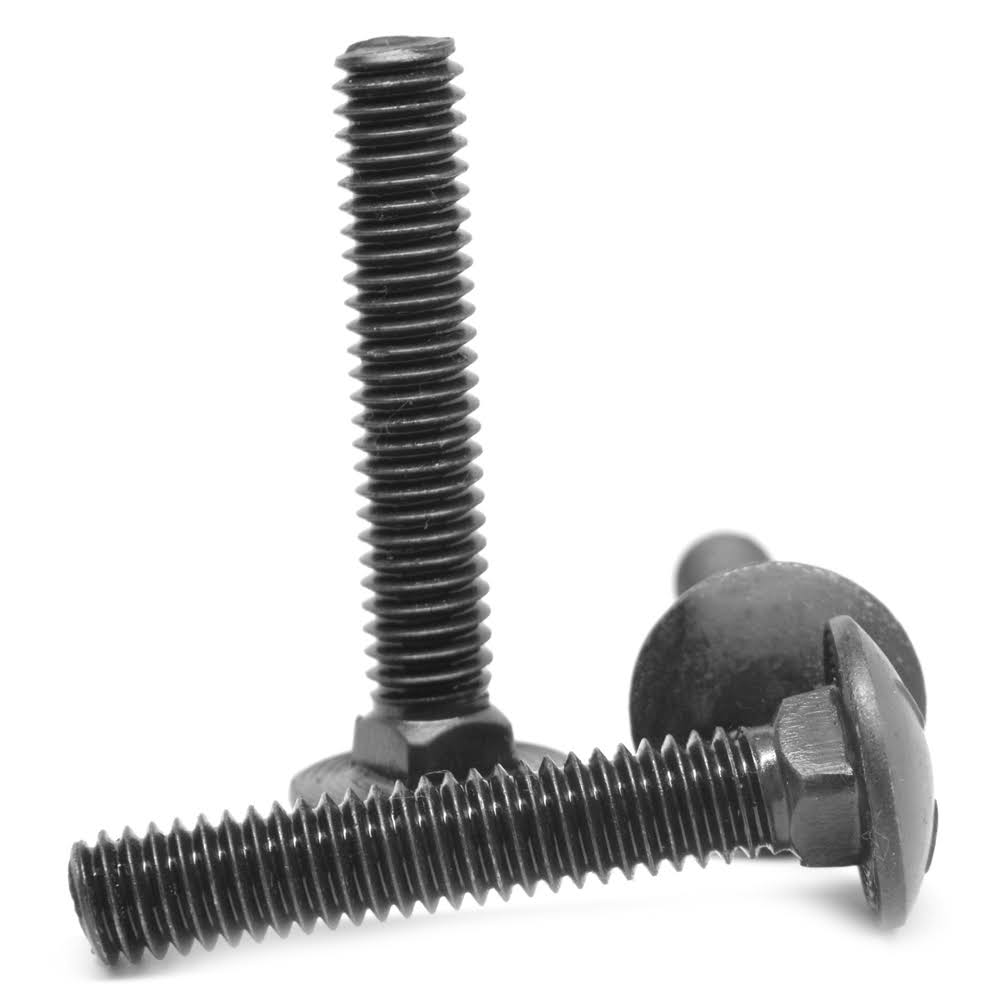 1/2x22-13 x 2 3/4x22 Coarse Thread Grade 5 Carriage Bolt Medium Carbon Steel Black Oxide Pk 137 T229