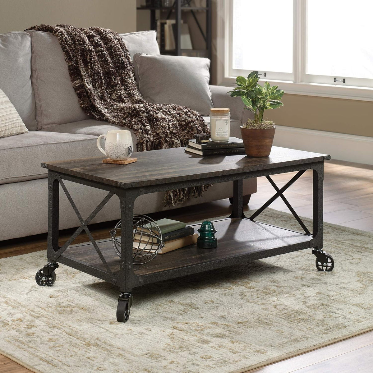 Carbon Oak Finish Coffee Table B2861