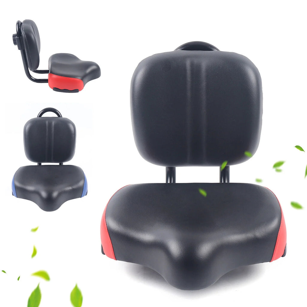 Black Comfort Bike Seat with Backrest L993072