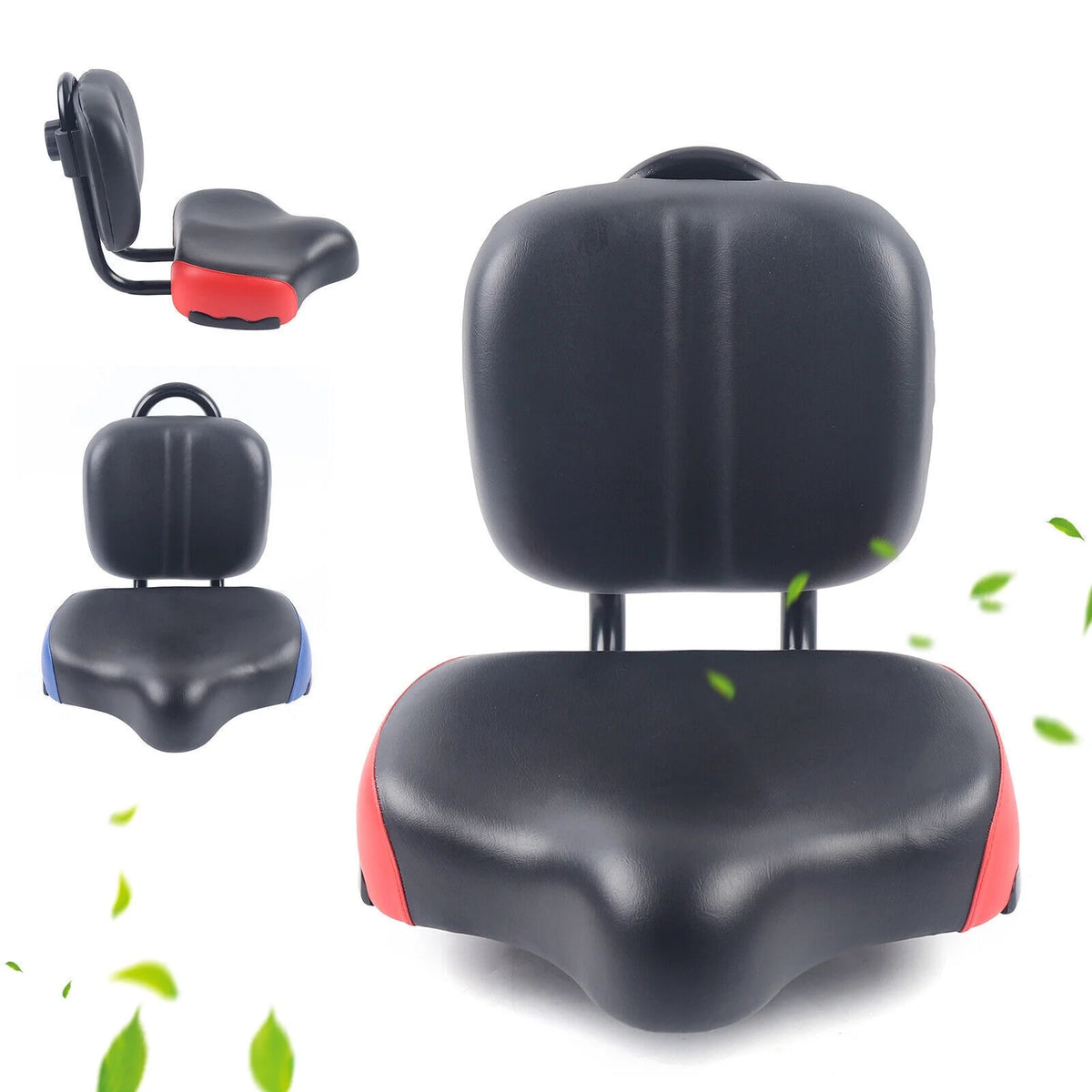 Black Comfort Bike Seat with Backrest L993072