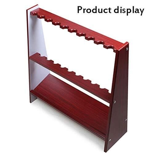 White Floor-Standing Wooden Billiard Cue Rack for 10 Cues F1708