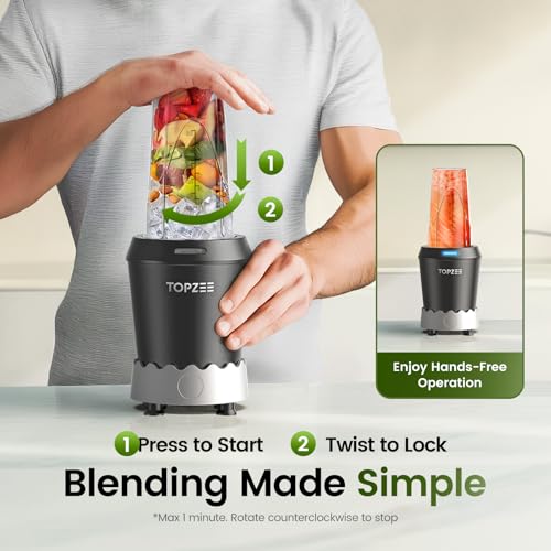 1000W Single Serve Smoothie Blender with 24oz Cups J332579