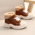 Children Warm Winter Velvet Cotton Waterproof Short Boots D9555
