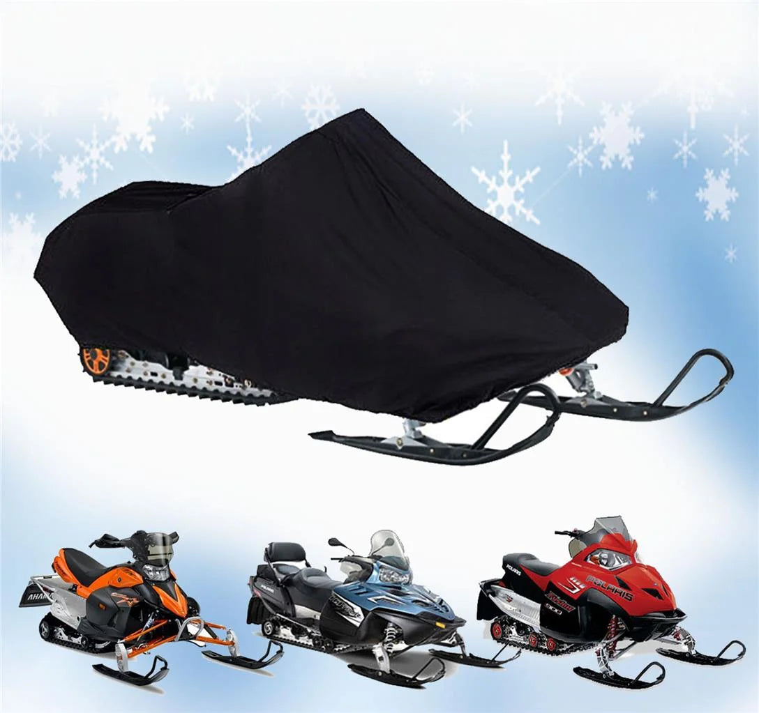 200 Denier All Black Snowmobile Cover D1139