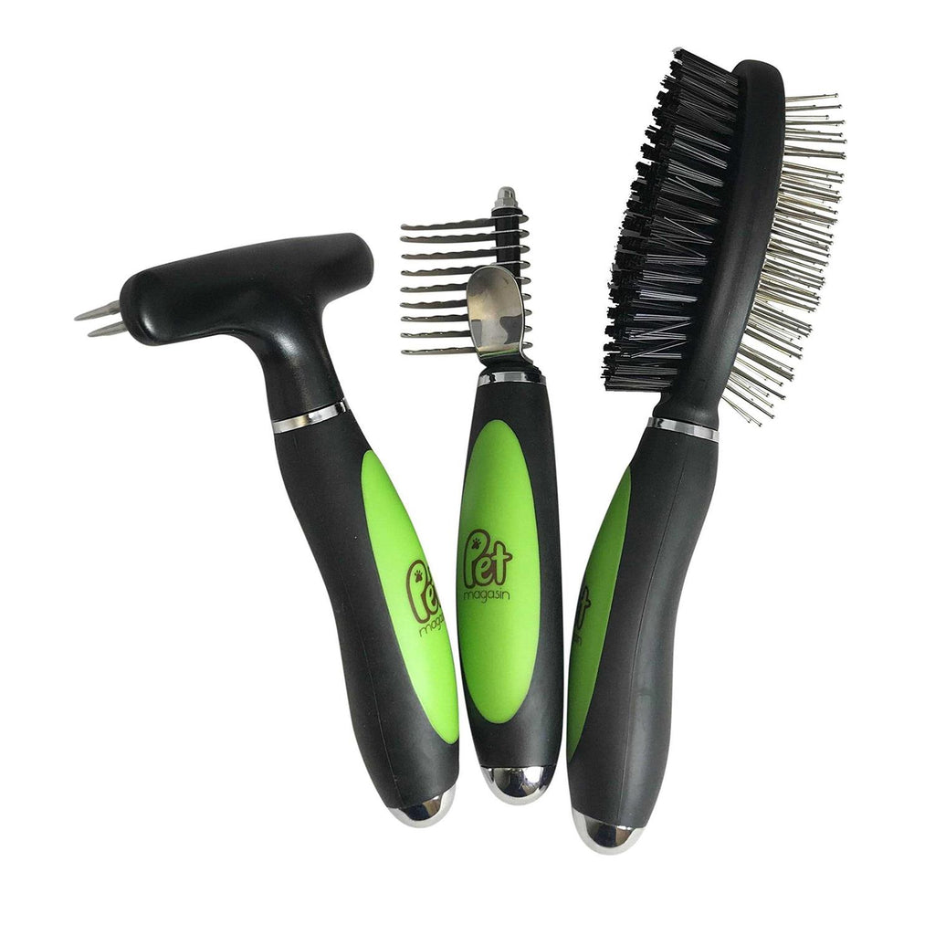 Double Sided Dog Grooming Brush and De-Matting Comb W815