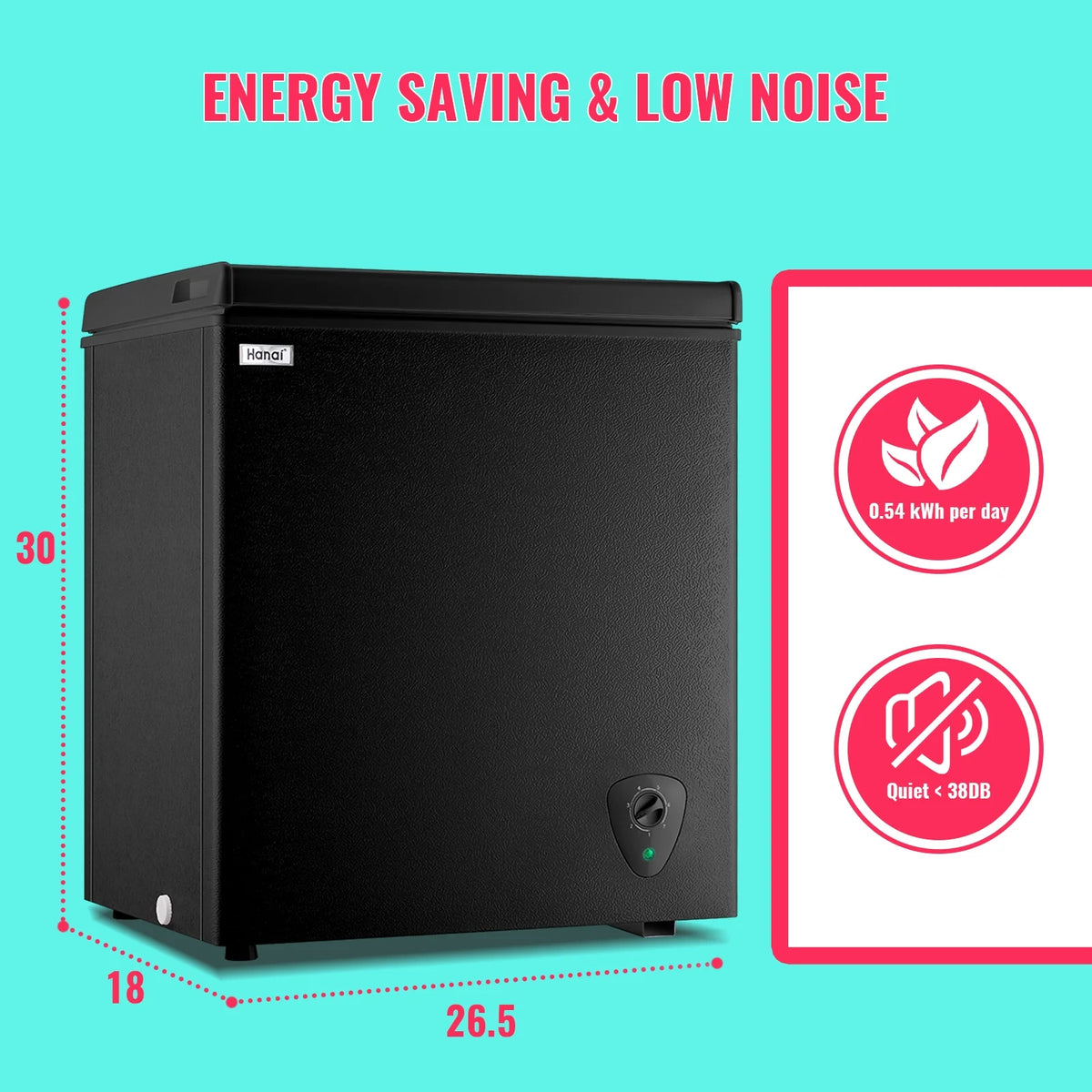 White 5.0 Cu.ft Chest Freezer O468610