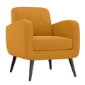 Mustard Yellow Lace Tufted Arm Chair U546836
