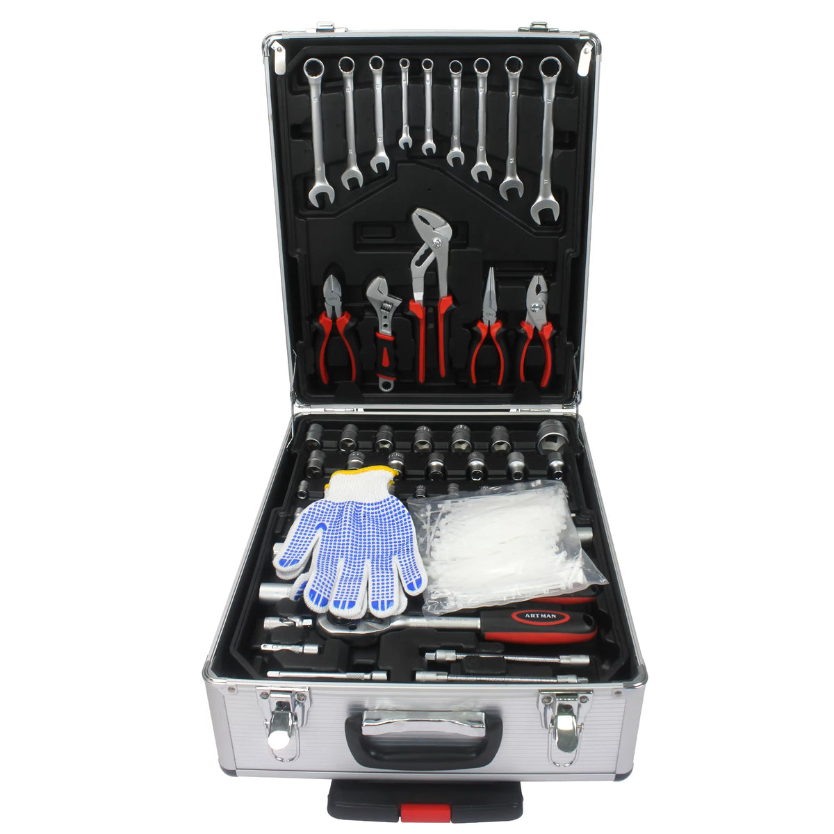 White 4 Layers Rolling Tool Box Set T485093