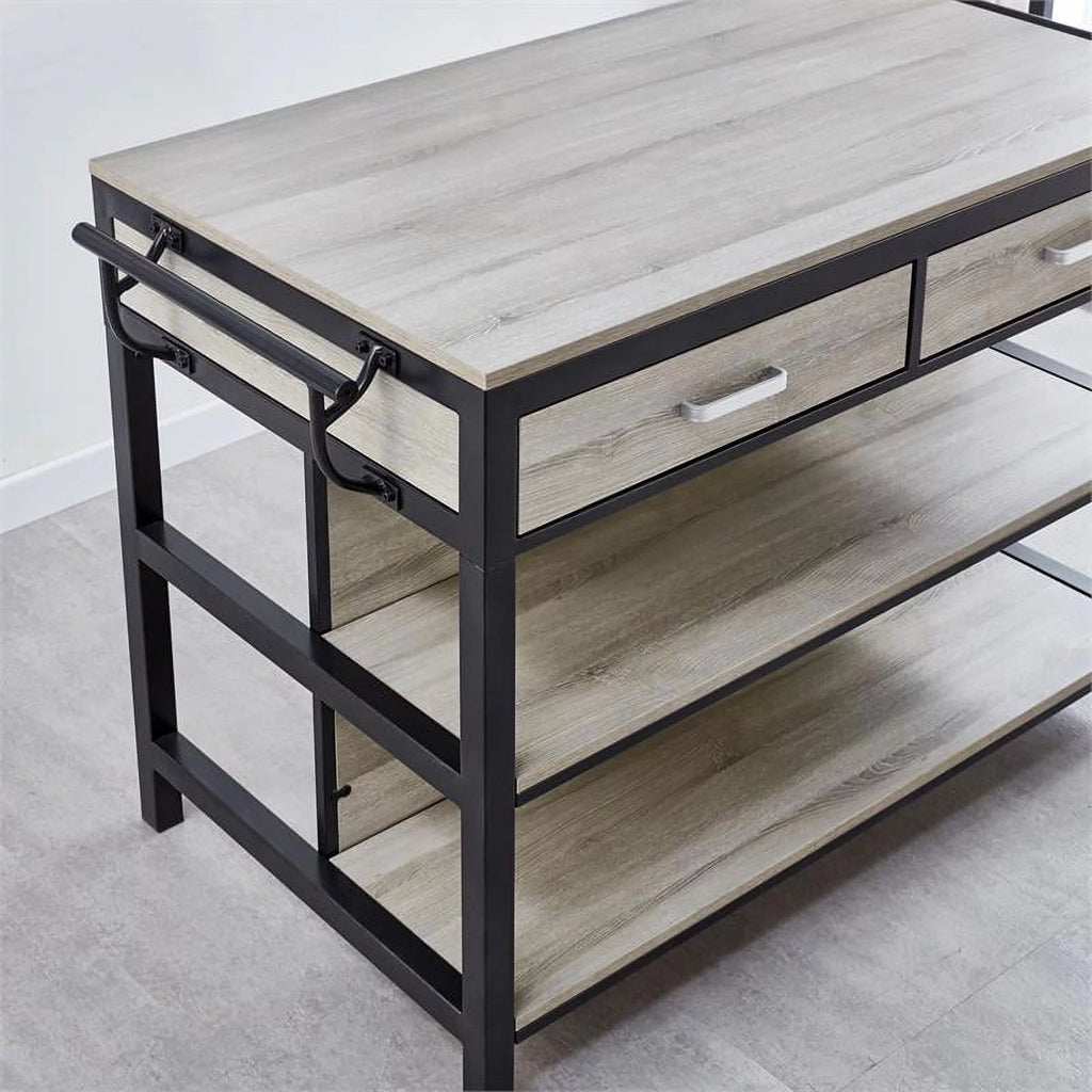 Counter Height Dining Table in Weathered Driftwood H94106