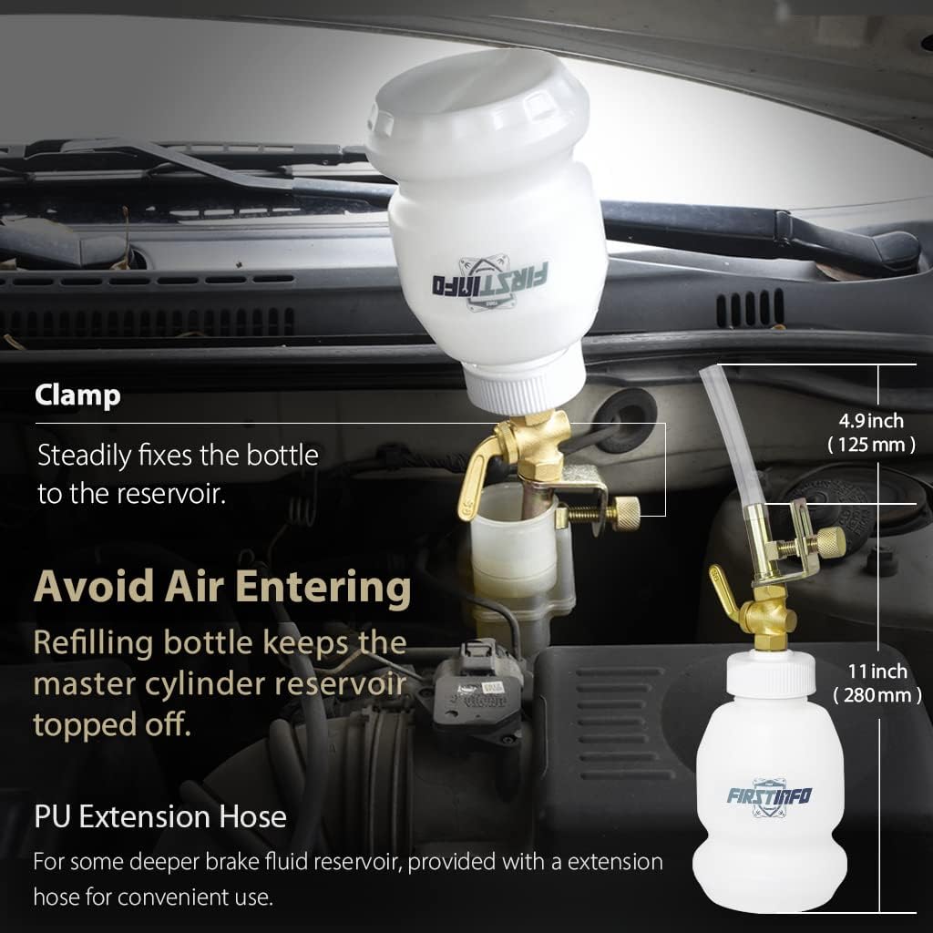 1.8 Liter Vacuum Brake Bleeder Extractor Kit with Silicone Bleeding Hose K33858