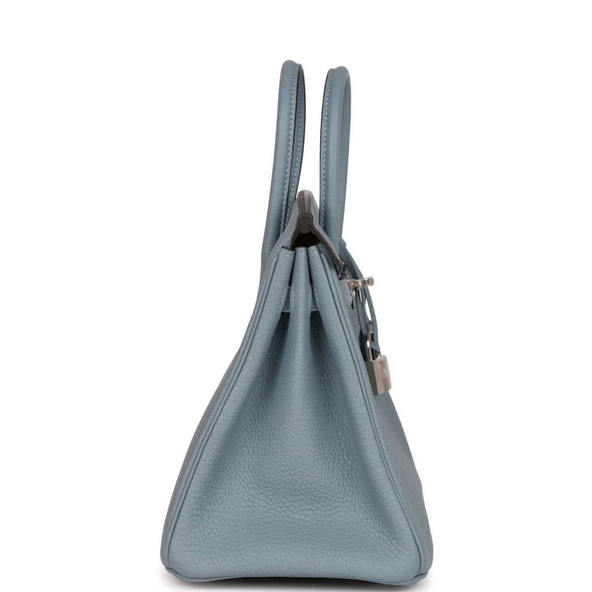 Bleu Lin Togo Palladium Hardware Handbag F8895