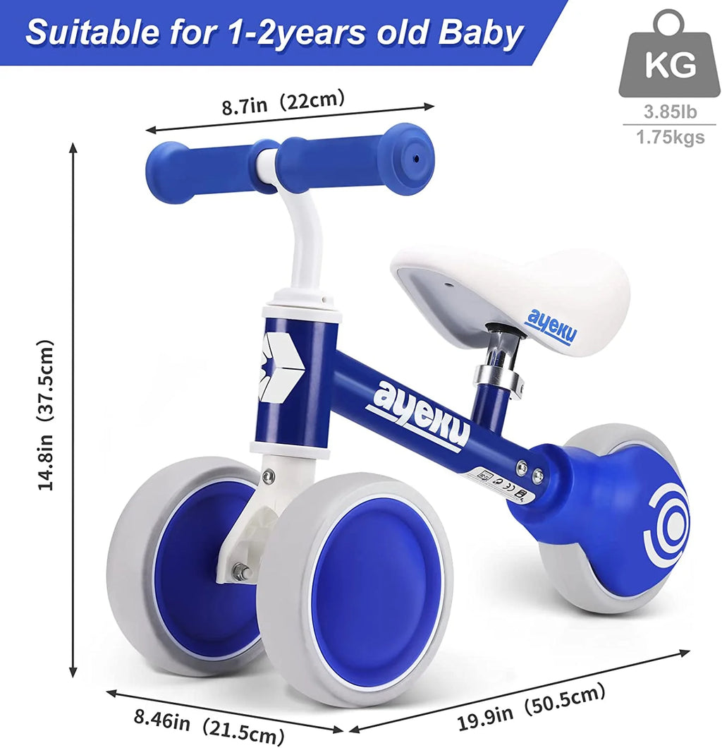 Blue 3 Wheels Baby Balance Bike B73939