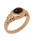 9k Rose Gold Garnet Engagement Ring D2487