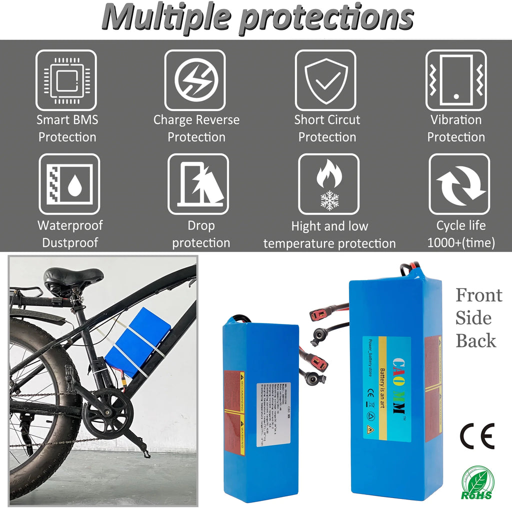 48V 10AH Lithium Battery with 5A Fast Charger O466