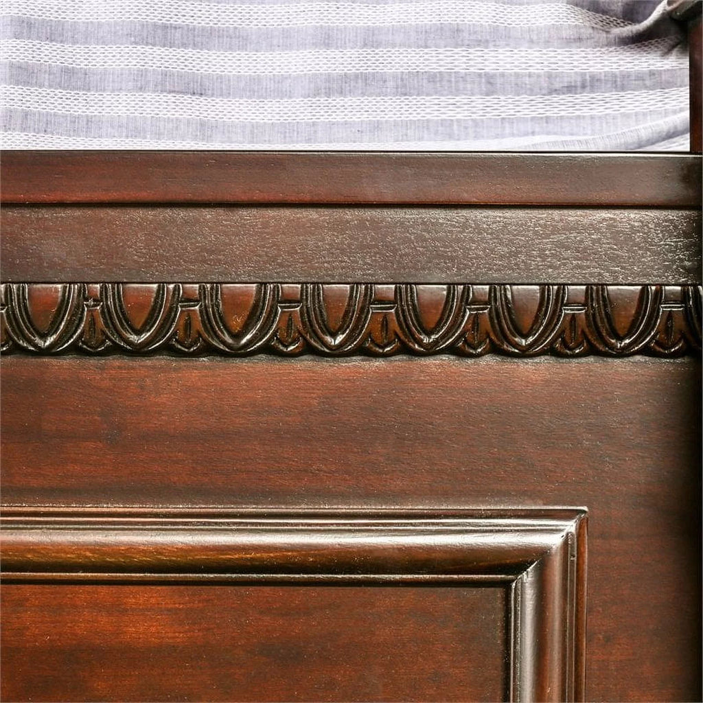 King Panel Wood Bed D9222