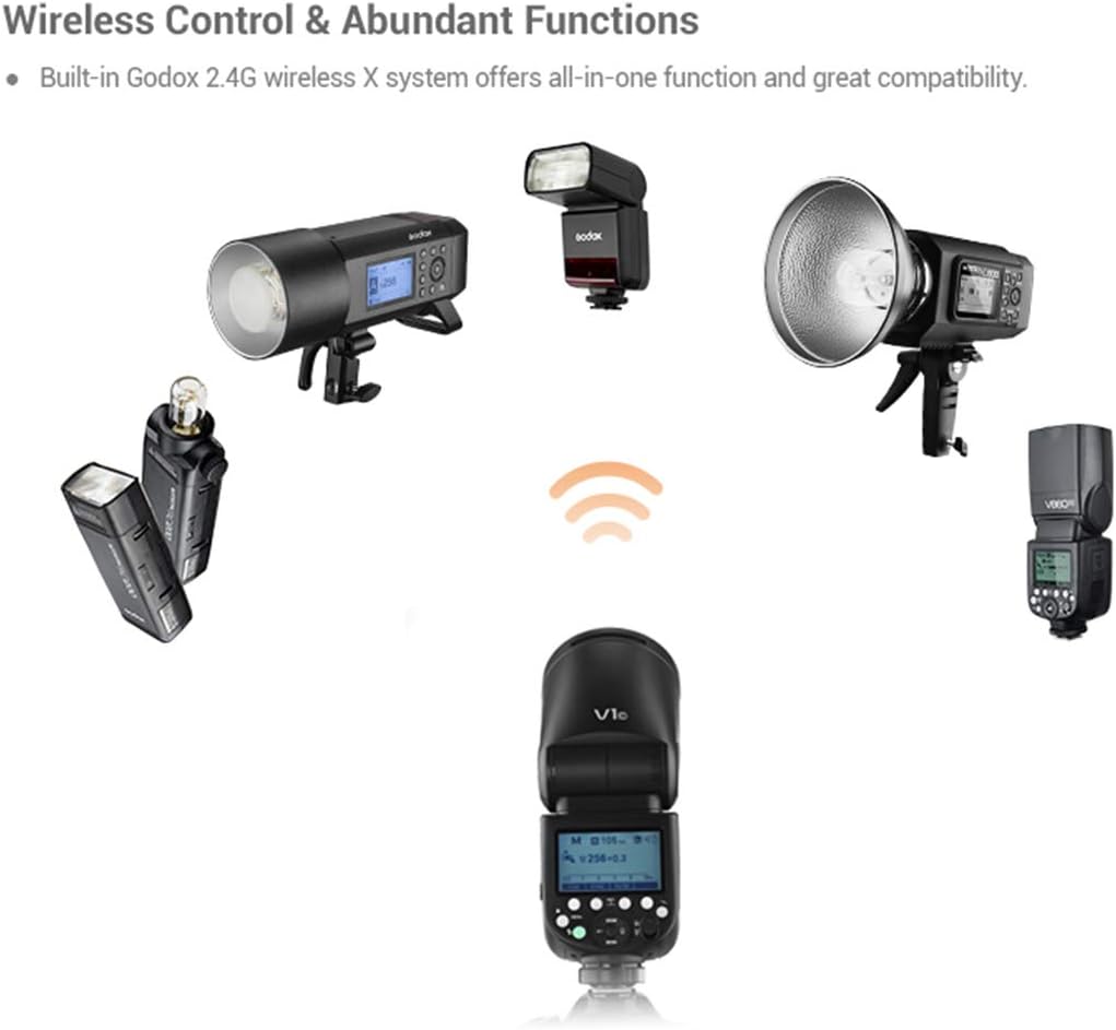 On-Camera Round Camera Flash Speedlight for FUJIFILM Cameras Q300