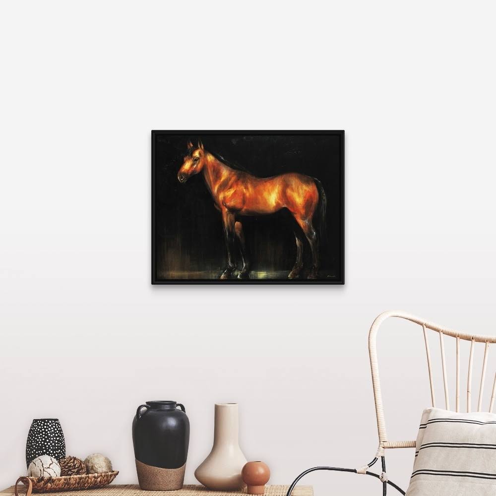 Black Float Frame Canvas Art J612