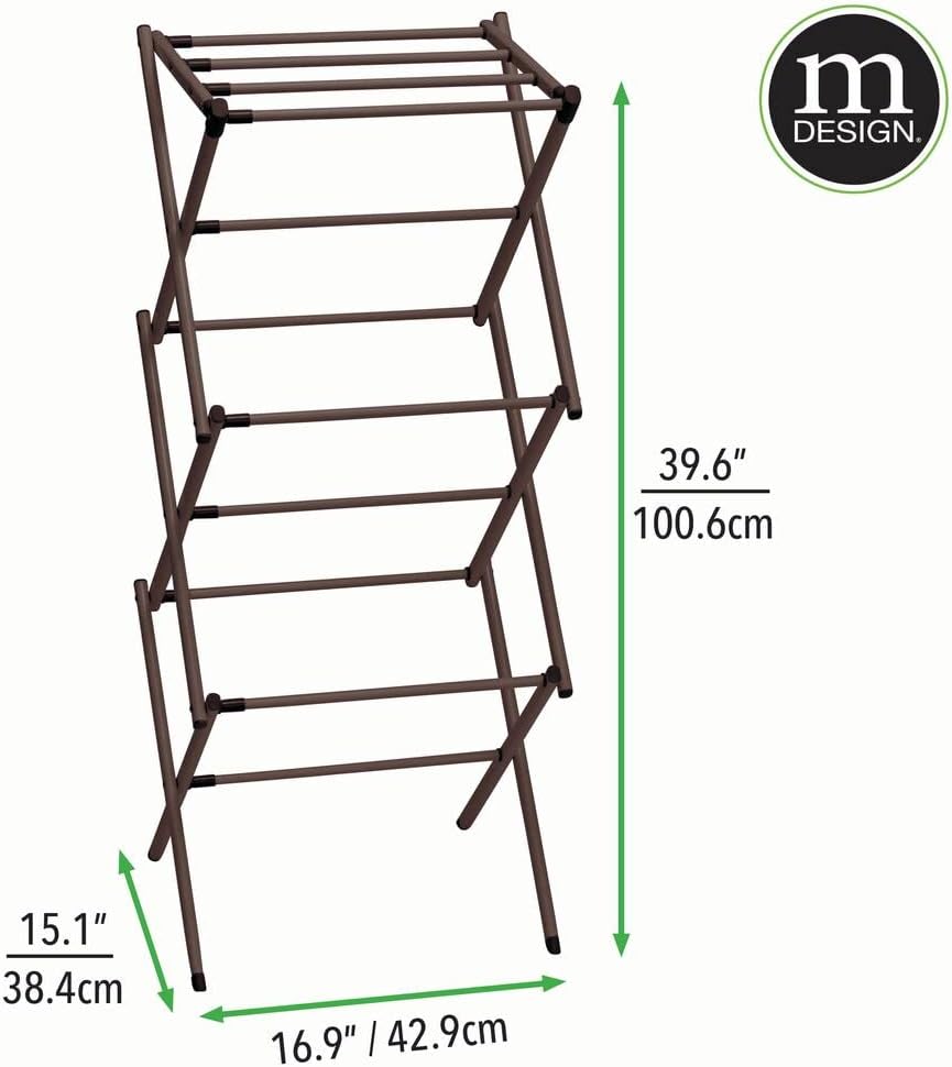 Bronze Tall Foldable Laundry Drying Rack L90912