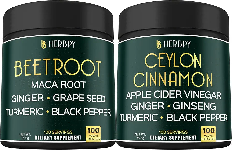 Beet Root Capsules & Ceylon Cinnamon Supplements A277894